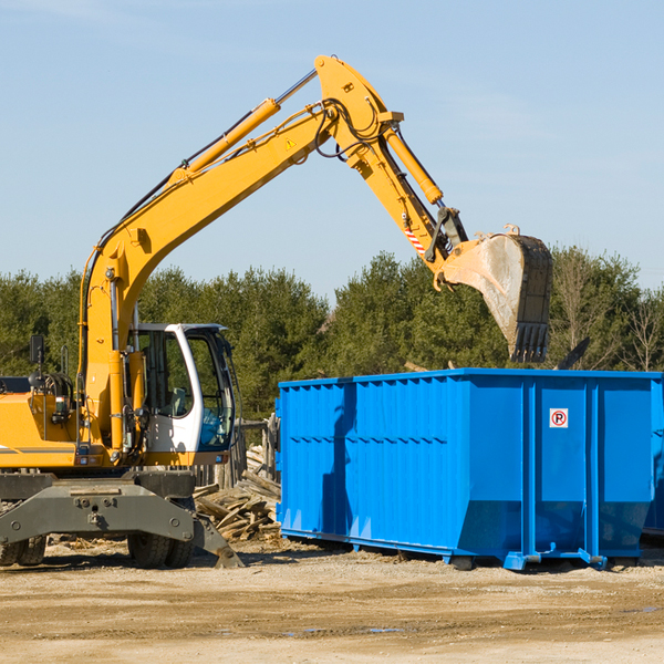 can i choose the location where the residential dumpster will be placed in St Francis